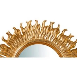 BISCOTTINI Miroir Mural à Accrocher En Bois Finition Feuille Or Vieilli Aux Dimensions L56 In Italy L56XPR5 Taly L56XPR3XH56 Cm Made In It -Miroir Soldes Boutique 18529649 3