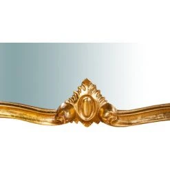 BISCOTTINI Miroir Mural à Accrocher En Bois En Finition D'or Antique L71XPR5XH82 Cm Made In Italy -Miroir Soldes Boutique 18545725 5