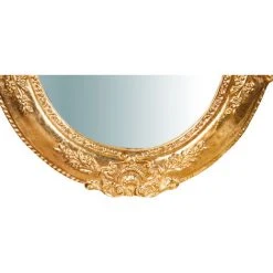 BISCOTTINI Miroir Mural à Accrocher En Bois En Finition Feuille D'or Antique L40XPR2, 5XH32 Cm Made In Italy -Miroir Soldes Boutique 18545726 5