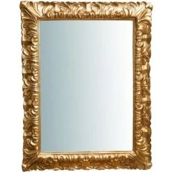 BISCOTTINI Miroir Mural à Accrocher Vertical/horizontal En Bois Finition Feuille D'or Antique L70XPR5XH90 Cm Made In Italy 8 BISCOTTINI Miroir Mural à Accrocher Vertical/horizontal En Bois Finition Feuille D'or Antique L70XPR5XH90 Cm Made In Italy -Miroir Soldes Boutique 18545727 2