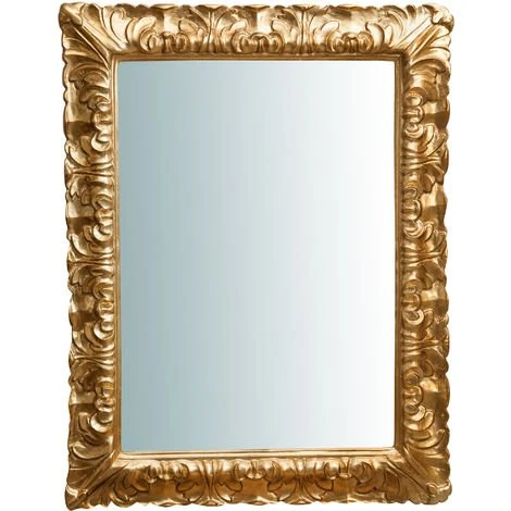 BISCOTTINI Miroir Mural à Accrocher Vertical/horizontal En Bois Finition Feuille D'or Antique L70XPR5XH90 Cm Made In Italy 4 BISCOTTINI Miroir Mural à Accrocher Vertical/horizontal En Bois Finition Feuille D'or Antique L70XPR5XH90 Cm Made In Italy – Image 2