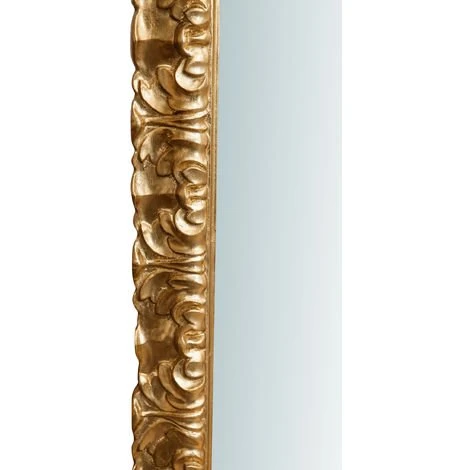 BISCOTTINI Miroir Mural à Accrocher Vertical/horizontal En Bois Finition Feuille D'or Antique L70XPR5XH90 Cm Made In Italy 7 BISCOTTINI Miroir Mural à Accrocher Vertical/horizontal En Bois Finition Feuille D'or Antique L70XPR5XH90 Cm Made In Italy – Image 5