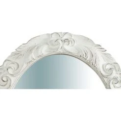 BISCOTTINI Miroir Mural à Accrocher Vertical/horizontal En Bois Finition Blanche Antique L66XPR4, 5XH88 Cm Made In Italy -Miroir Soldes Boutique 18545728 3