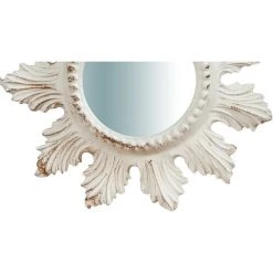 BISCOTTINI Miroir Mural à Accrocher Vertical/horizontal En Bois En Finition Blanche Antique L23XPR3XH23 Cm Made In Italy -Miroir Soldes Boutique 18545730 4
