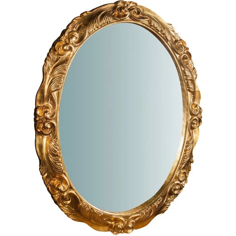 BISCOTTINI Miroir Mural à Accrocher Vertical/horizontal En Bois En Finition Antique D'or De Feuille L98XPR7XH78 Cm Made In Italy 3 BISCOTTINI Miroir Mural à Accrocher Vertical/horizontal En Bois En Finition Antique D'or De Feuille L98XPR7XH78 Cm Made In Italy