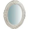 BISCOTTINI Miroir Mural à Accrocher Vertical/horizontal En Bois Finition Blanche Antique L40XPR2, 5XH32 Cm Made In Italy -Miroir Soldes Boutique 18545736 1