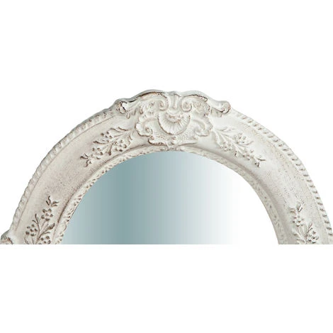 BISCOTTINI Miroir Mural à Accrocher Vertical/horizontal En Bois Finition Blanche Antique L40XPR2, 5XH32 Cm Made In Italy 5 BISCOTTINI Miroir Mural à Accrocher Vertical/horizontal En Bois Finition Blanche Antique L40XPR2, 5XH32 Cm Made In Italy – Image 3