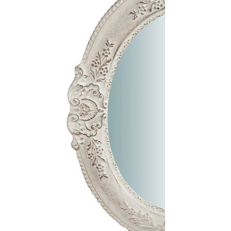 BISCOTTINI Miroir Mural à Accrocher Vertical/horizontal En Bois Finition Blanche Antique L40XPR2, 5XH32 Cm Made In Italy 7 BISCOTTINI Miroir Mural à Accrocher Vertical/horizontal En Bois Finition Blanche Antique L40XPR2, 5XH32 Cm Made In Italy – Image 5