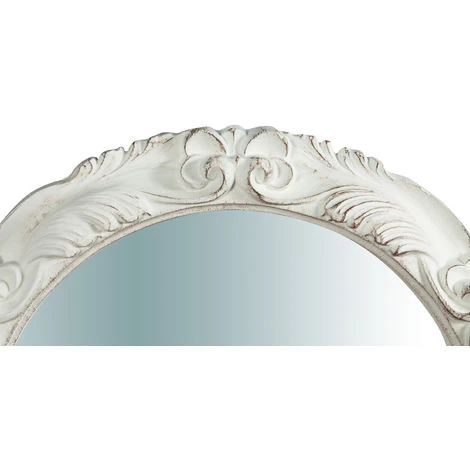 BISCOTTINI Miroir Mural à Accrocher Vertical/horizontal En Bois Finition Blanche Antique L66XPR5XH66 Cm Made In Italy 5 BISCOTTINI Miroir Mural à Accrocher Vertical/horizontal En Bois Finition Blanche Antique L66XPR5XH66 Cm Made In Italy – Image 3