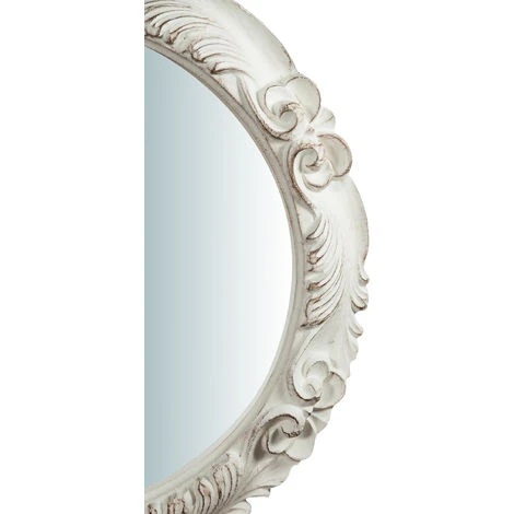 BISCOTTINI Miroir Mural à Accrocher Vertical/horizontal En Bois Finition Blanche Antique L66XPR5XH66 Cm Made In Italy 6 BISCOTTINI Miroir Mural à Accrocher Vertical/horizontal En Bois Finition Blanche Antique L66XPR5XH66 Cm Made In Italy – Image 4