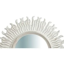 BISCOTTINI Miroir Mural à Accrocher Vertical/horizontal En Bois Finition Blanche Antique L56XPR3XH56 Cm Made In Italy -Miroir Soldes Boutique 18545739 3