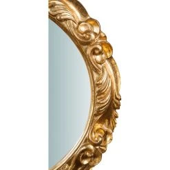 BISCOTTINI Miroir Mural à Accrocher Vertical/horizontal En Bois En Finition Feuille D'or Antique L66XPR5XH66 Cm Made In Italy -Miroir Soldes Boutique 18545740 4