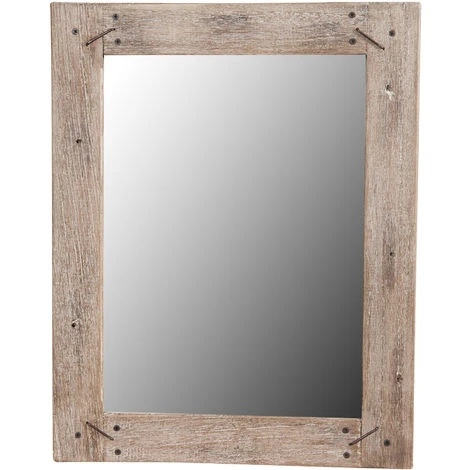 BISCOTTINI Miroir Mural à Accrocher En Bois Massif RUSTICO 4 BISCOTTINI Miroir Mural à Accrocher En Bois Massif RUSTICO – Image 2