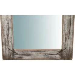 BISCOTTINI Miroir Mural à Accrocher En Bois Massif RUSTICO GRANDE -Miroir Soldes Boutique 18545753 5