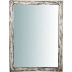 BISCOTTINI Miroir Mural à Accrocher En Bois Massif L90XPR3XH120 Cm -Miroir Soldes Boutique 18545756 2