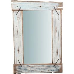 BISCOTTINI Miroir Mural à Accrocher En Bois Massif L60XPR3, 5XH90 Cm 8 BISCOTTINI Miroir Mural à Accrocher En Bois Massif L60XPR3, 5XH90 Cm -Miroir Soldes Boutique 18545762 2