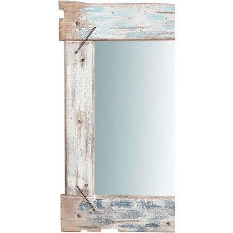 BISCOTTINI Miroir Mural à Accrocher En Bois Massif L60XPR3,5XH60 Cm 6 BISCOTTINI Miroir Mural à Accrocher En Bois Massif L60XPR3,5XH60 Cm – Image 4