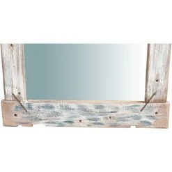 BISCOTTINI Miroir Mural à Accrocher En Bois Massif L60XPR3,5XH60 Cm 11 BISCOTTINI Miroir Mural à Accrocher En Bois Massif L60XPR3,5XH60 Cm -Miroir Soldes Boutique 18545763 5