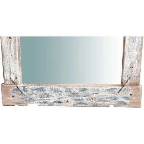 BISCOTTINI Miroir Mural à Accrocher En Bois Massif L60XPR3,5XH60 Cm 7 BISCOTTINI Miroir Mural à Accrocher En Bois Massif L60XPR3,5XH60 Cm – Image 5