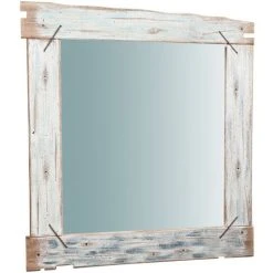 BISCOTTINI Miroir Mural à Accrocher En Bois Massif L90XPR3,5XH90 Cm