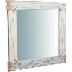 BISCOTTINI Miroir Mural à Accrocher En Bois Massif L90XPR3, 5XH120 Cm
