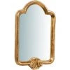 BISCOTTINI Miroir Mural à Accrocher Vertical/horizontal En Bois Finition Feuille Or Vieilli L24XPR3XH40 Cm Made In Italy -Miroir Soldes Boutique 18545918 1