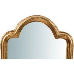 BISCOTTINI Miroir Mural à Accrocher Vertical/horizontal En Bois Finition Feuille Or Vieilli L24XPR3XH40 Cm Made In Italy -Miroir Soldes Boutique 18545918 3
