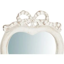 BISCOTTINI Set 2 Miroirs Muraux Et Suspendus, Finition Blanc Antique L17XPR2XH21 Cm Fabriqué En Italie -Miroir Soldes Boutique 18545952 3