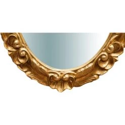 BISCOTTINI Miroir Mural à Accrocher Vertical/horizontal En Bois Finition Blanche Antique L25XPR2, 5XH31cm Made In Italy -Miroir Soldes Boutique 18546088 5