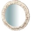 BISCOTTINI Miroir Mural à Accrocher En Bois Blanc D'aspect Antique L40XPR3XH40 Cm Made In Italy -Miroir Soldes Boutique 18546118 1