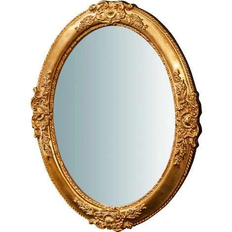 BISCOTTINI Miroir Mural à Accrocher Vertical / Horizontal En Bois Finition Feuille D'or Antique OVALE Made In Italy 3 BISCOTTINI Miroir Mural à Accrocher Vertical / Horizontal En Bois Finition Feuille D'or Antique OVALE Made In Italy