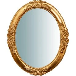 BISCOTTINI Miroir Mural à Accrocher Vertical / Horizontal En Bois Finition Feuille D'or Antique OVALE Made In Italy 8 BISCOTTINI Miroir Mural à Accrocher Vertical / Horizontal En Bois Finition Feuille D'or Antique OVALE Made In Italy -Miroir Soldes Boutique 18546123 2