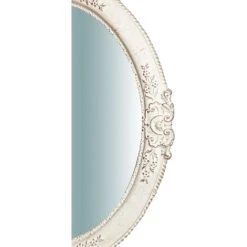 BISCOTTINI Miroir Mural à Accrocher Vertical / Horizontal En Bois Finition Blanc Antique L51XPR3XH41 Cm Made In Italy -Miroir Soldes Boutique 18546124 3