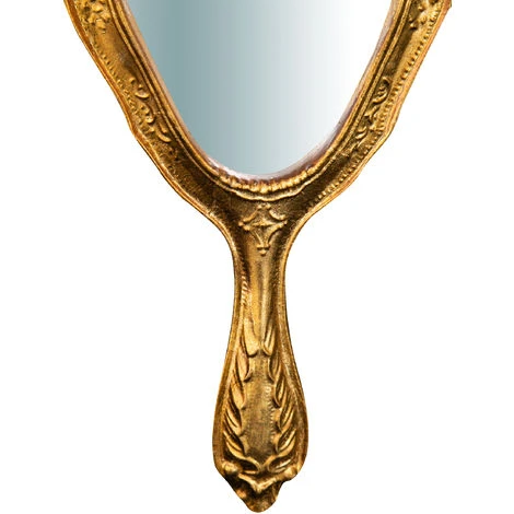 BISCOTTINI Miroir Mural à Accrocher En Boisfait à La Main Avec Finition Feuille D'or Antique L14xPR1,5xH30 Cm Made In Italy 5 BISCOTTINI Miroir Mural à Accrocher En Boisfait à La Main Avec Finition Feuille D'or Antique L14xPR1,5xH30 Cm Made In Italy – Image 3