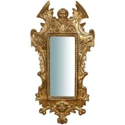 BISCOTTINI Miroir Mural à Accrocher En Bois Finition Feuille D'or Antique SAGOMATO Made In Italy -Miroir Soldes Boutique 18546147 2