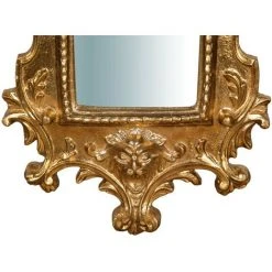 BISCOTTINI Miroir Mural à Accrocher En Bois Finition Feuille D'or Antique SAGOMATO Made In Italy -Miroir Soldes Boutique 18546147 5