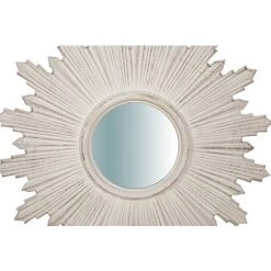 BISCOTTINI Miroir Mural à Accrocher En Bois Finition Blanc Antique SOLE Made In Italy -Miroir Soldes Boutique 18546152 5