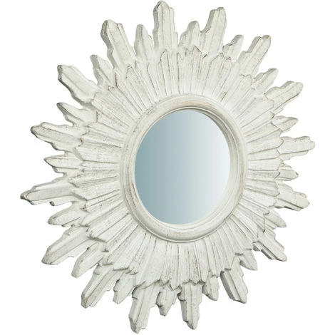 BISCOTTINI Miroir Mural à Accrocher En BOIS, FINITIONS EN BLANC CÉRUSÉ. L52XPR4,5XH52 FABRIQUÉ EN ITALIE 3 BISCOTTINI Miroir Mural à Accrocher En BOIS, FINITIONS EN BLANC CÉRUSÉ. L52XPR4,5XH52 FABRIQUÉ EN ITALIE