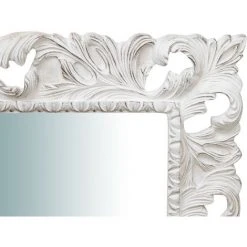 BISCOTTINI MIROIR MURAL, VERTICAL /HORIZONTAL, EN BOIS. FINITIONS : BLANC CÉRUSÉ. L120XPR8XH100 CM. FABRIQUÉ EN ITALIE -Miroir Soldes Boutique 18546202 3