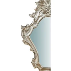 BISCOTTINI Miroir Mural à Accrocher En BOIS. FINITIONS : FEUILLE D'ARGENT EFFET VIEILLI. L41XPR3XH25CM. FABRIQUÉ EN ITALIE -Miroir Soldes Boutique 18546206 4