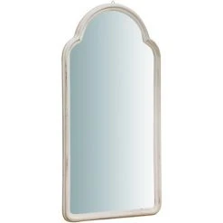 BISCOTTINI MIROIR VERTICAL MURAL, EN BOIS. FINITIONS : BLANC CÉRUSÉ. FABRIQUÉ EN ITALIE L40XPR3XH79 CM