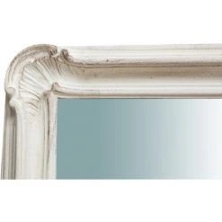 BISCOTTINI MIROIR MURAL, VERTICAL /HORIZONTAL, EN BOIS. FINITIONS : BLANC CÉRUSÉ. L64XPR5XH89 CM FABRIQUÉ EN ITALIE -Miroir Soldes Boutique 18546214 3