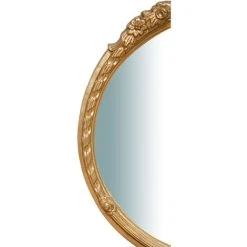 BISCOTTINI MIROIR MURAL, VERTICAL /HORIZONTAL, EN BOIS. FINITIONS : FEUILLE D'OR EFFET VIEILLI. L40XPR4XH45 CM. FABRIQUÉ EN ITALIE -Miroir Soldes Boutique 18546218 4