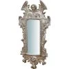BISCOTTINI Miroir Mural à Accrocher En BOIS. FINITIONS : FEUILLE D'ARGENT EFFET VIEILLI. L34XPR4XH64 FABRIQUÉ EN ITALIE -Miroir Soldes Boutique 18546222 1