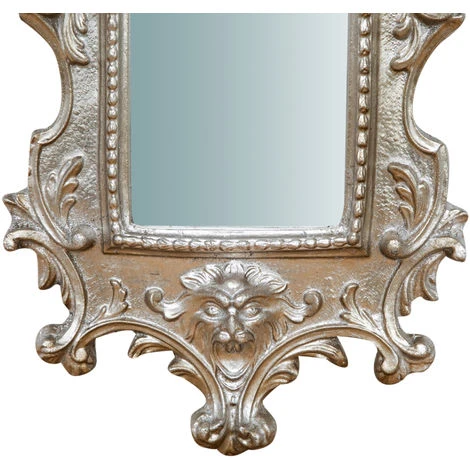 BISCOTTINI Miroir Mural à Accrocher En BOIS. FINITIONS : FEUILLE D'ARGENT EFFET VIEILLI. L34XPR4XH64 FABRIQUÉ EN ITALIE 7 BISCOTTINI Miroir Mural à Accrocher En BOIS. FINITIONS : FEUILLE D'ARGENT EFFET VIEILLI. L34XPR4XH64 FABRIQUÉ EN ITALIE – Image 5