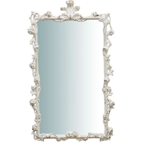 BISCOTTINI MIROIR VERTICAL EN BOIS, FINITIONS BLANC CÉRUSÉ. L59XPR6XH98 CM. FABRIQUÉ EN ITALIE 4 BISCOTTINI MIROIR VERTICAL EN BOIS, FINITIONS BLANC CÉRUSÉ. L59XPR6XH98 CM. FABRIQUÉ EN ITALIE – Image 2