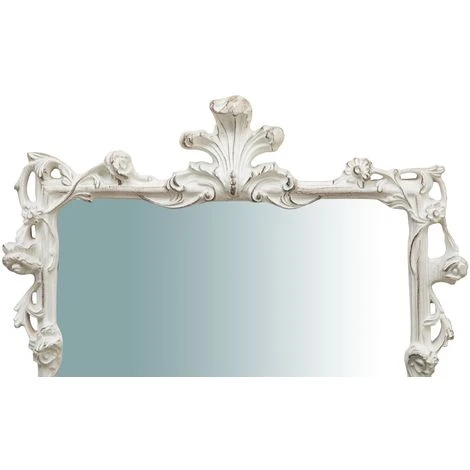 BISCOTTINI MIROIR VERTICAL EN BOIS, FINITIONS BLANC CÉRUSÉ. L59XPR6XH98 CM. FABRIQUÉ EN ITALIE 5 BISCOTTINI MIROIR VERTICAL EN BOIS, FINITIONS BLANC CÉRUSÉ. L59XPR6XH98 CM. FABRIQUÉ EN ITALIE – Image 3