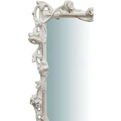 BISCOTTINI MIROIR VERTICAL EN BOIS, FINITIONS BLANC CÉRUSÉ. L59XPR6XH98 CM. FABRIQUÉ EN ITALIE 10 BISCOTTINI MIROIR VERTICAL EN BOIS, FINITIONS BLANC CÉRUSÉ. L59XPR6XH98 CM. FABRIQUÉ EN ITALIE -Miroir Soldes Boutique 18546237 4