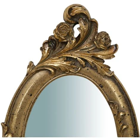 BISCOTTINI Set 2 Miroirs Muraux Et Suspendus W10XPR1XH25 CM FINITION OR ANTIQUE 5 BISCOTTINI Set 2 Miroirs Muraux Et Suspendus W10XPR1XH25 CM FINITION OR ANTIQUE – Image 3