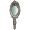 BISCOTTINI Miroir Mural à Accrocher FINITIONS : ARGENT EFFET VIEILLI L10xPR1xH25 CM -Miroir Soldes Boutique 18546244 1